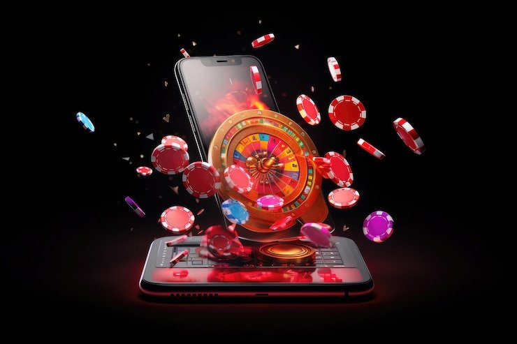 Pengguna membaca panduan bermain di mobile
